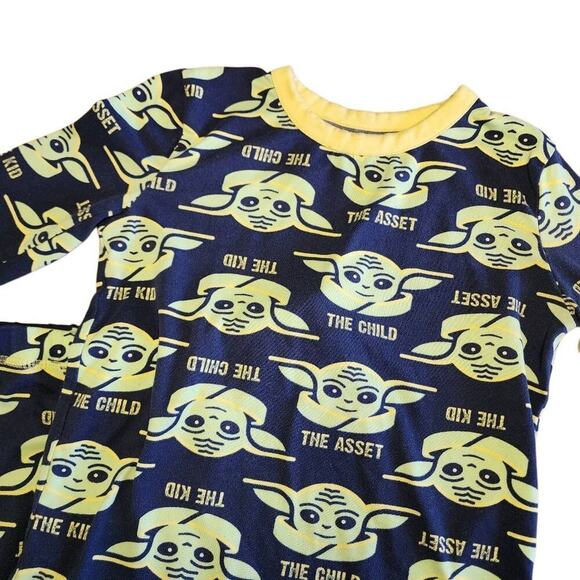 Cuddl Duds Boys Sleepwear, Star Wars Baby Yoda 2 Pc Thermal Pajama Set, Sz S - Picture 3 of 7